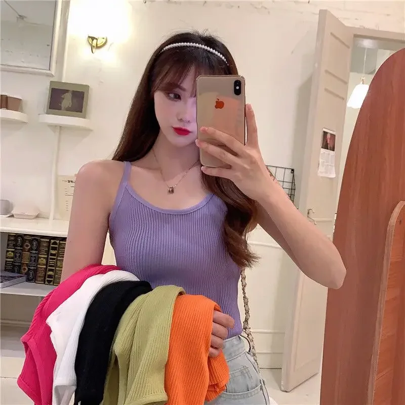 ZHUANQING Women Y2k Sleeveless Fashion Tank Elegant Preppy Style Summer Purple Chic Clothing Girl Lady Sexy Female All Match Top - Image 2